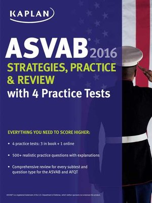 cover image of Kaplan ASVAB 2016 Strategies, Practice, and Review with 4 Practice Tests
